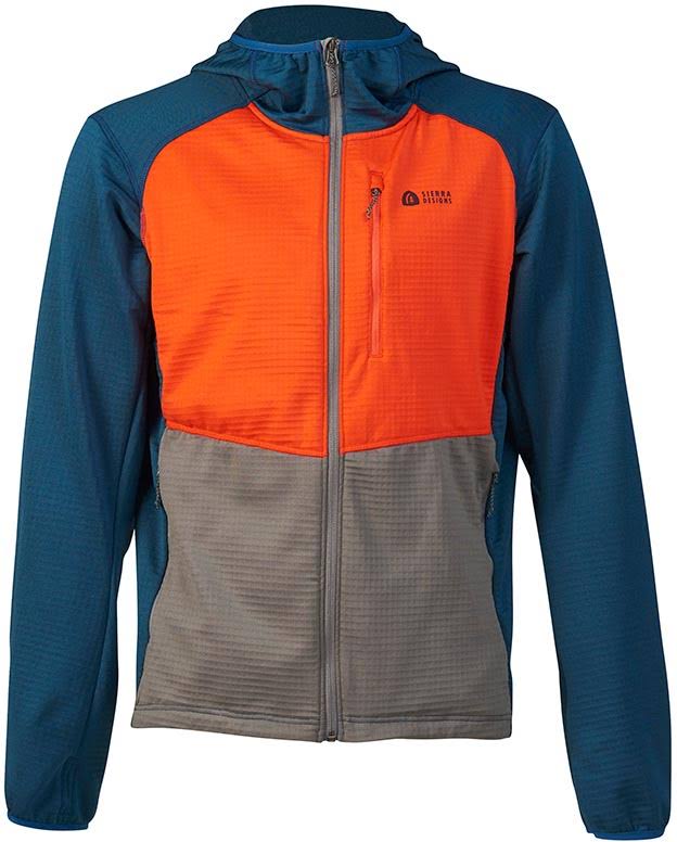 Sierra Designs Cold Canyon Hoodie - Men's Bering Blue/Poppy Medium 22595320BER-MD