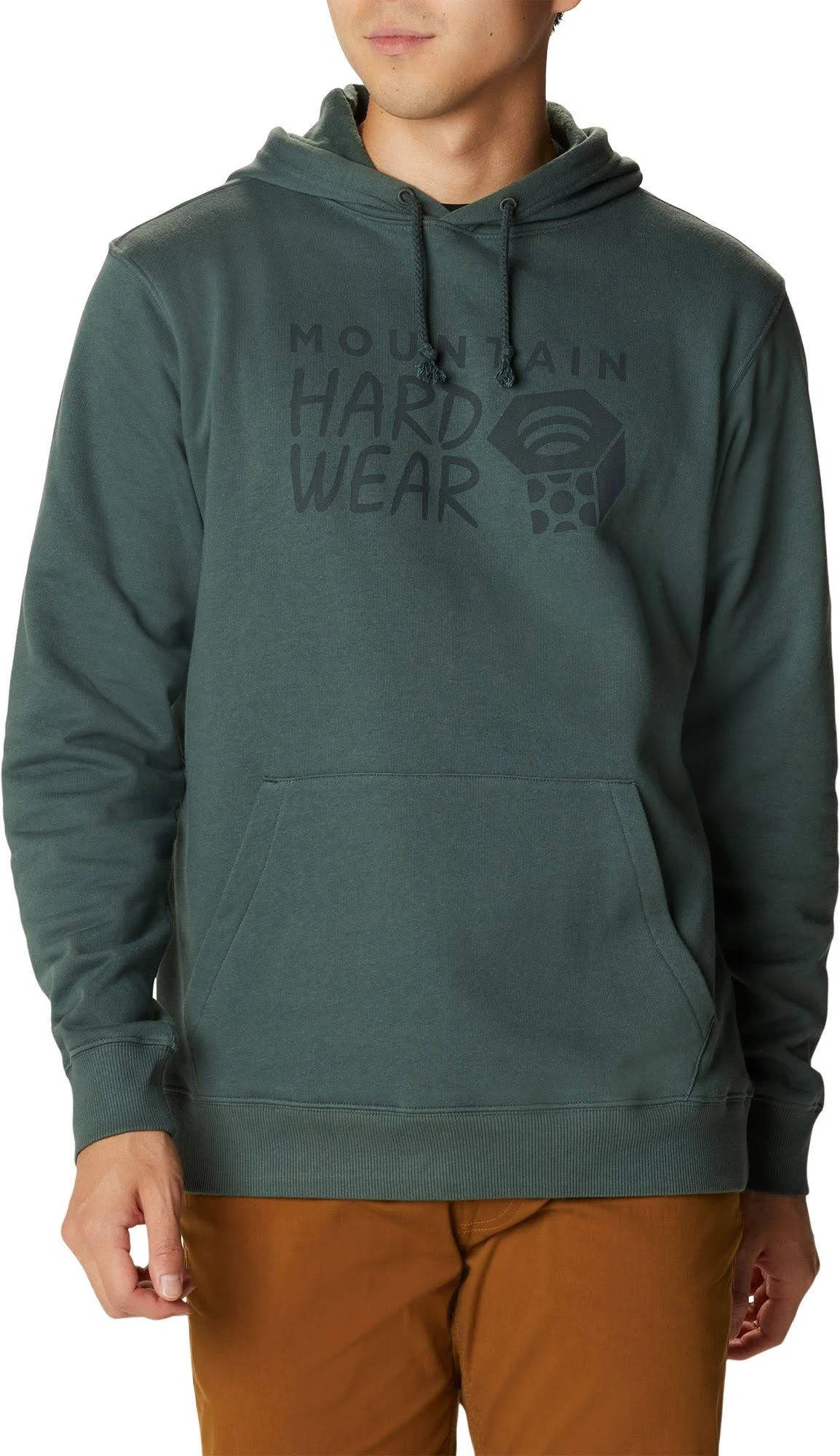 Mountain Hardwear Men's Logo Pullover Hoodie, Large, Black