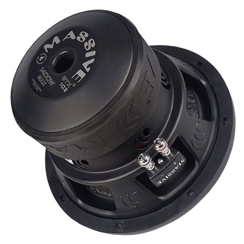 Massive Audio GTX102 10x22 1400W Dual 2 Ohm Car Subwoofer