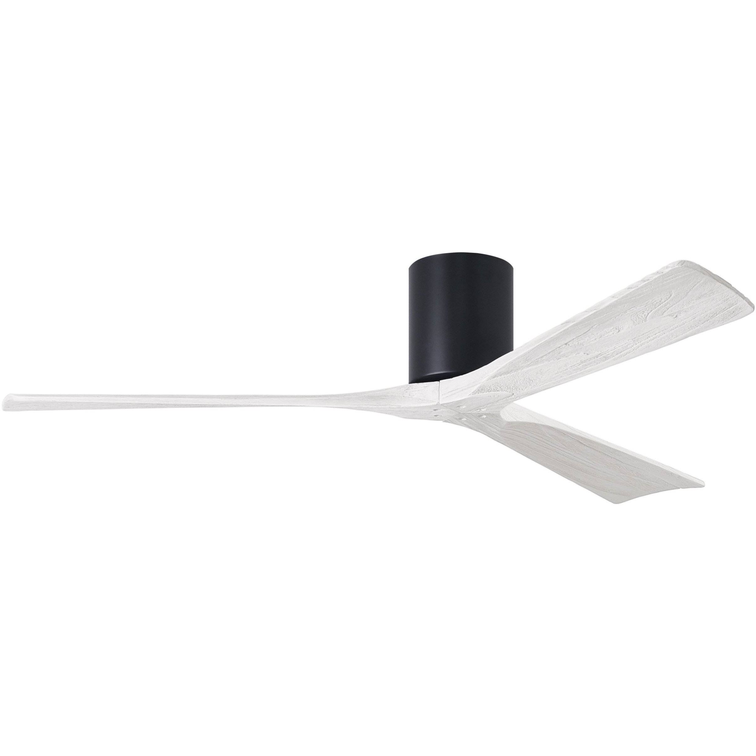 Irene Hugger Ceiling Fan by Matthews Fan Company, Matte Black, IR3H-BK-MWH-60