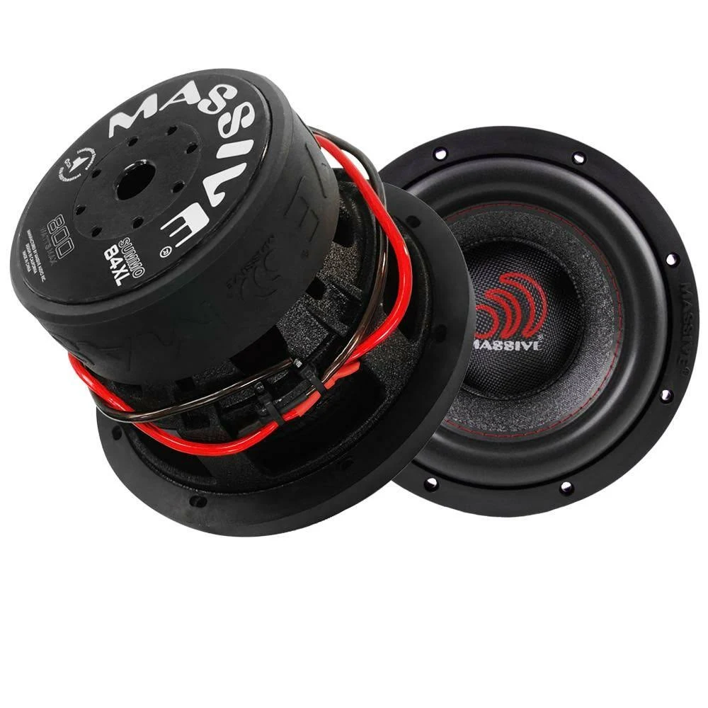 Massive Audio SUMMO84XL 8x22 inch 300 Watts RMS Dual 4 Ohm Car Audio Subwoofer