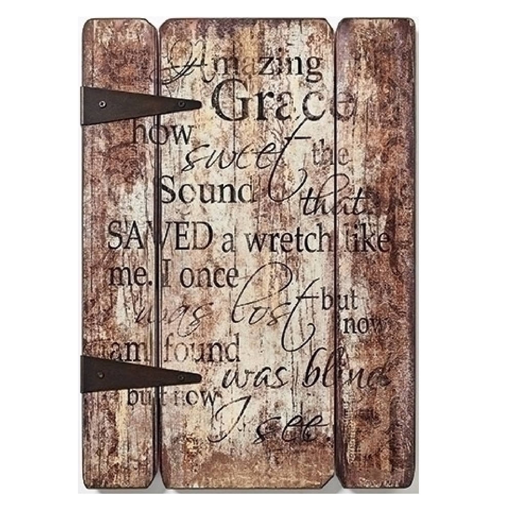 Roman 17x22 Joseph Studio Amazing Grace Plaque