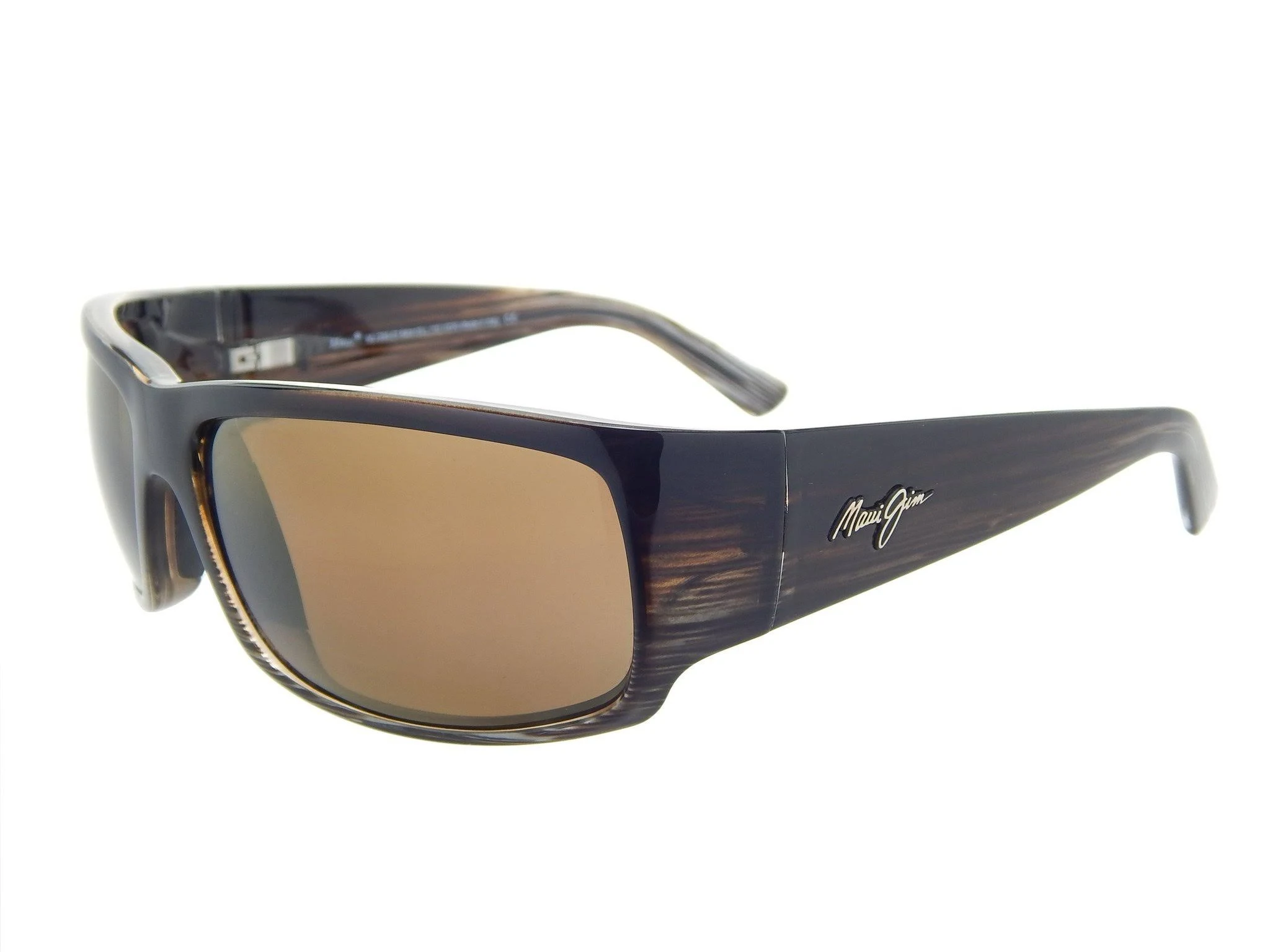 Maui Jim World Cup Sunglasses Chocolate Stripe Fade