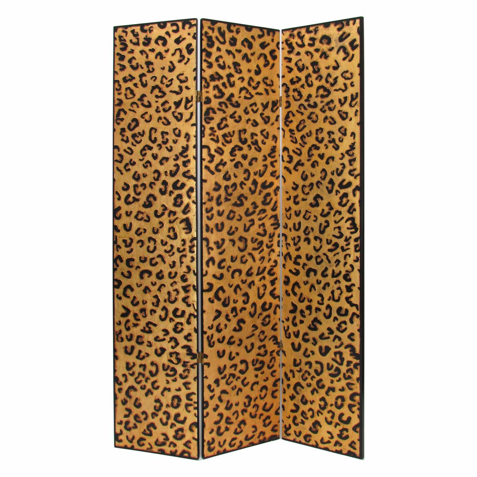 Wayborn 1399x Cheetah Look Screen Room Divider