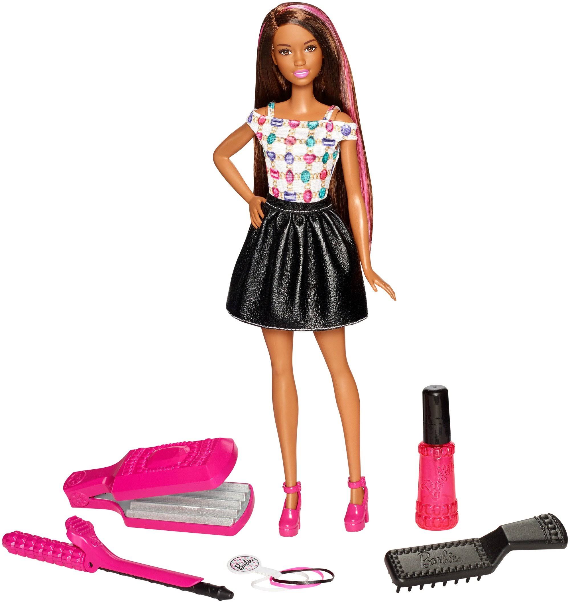 Barbie D I Y Crimps Curls Doll