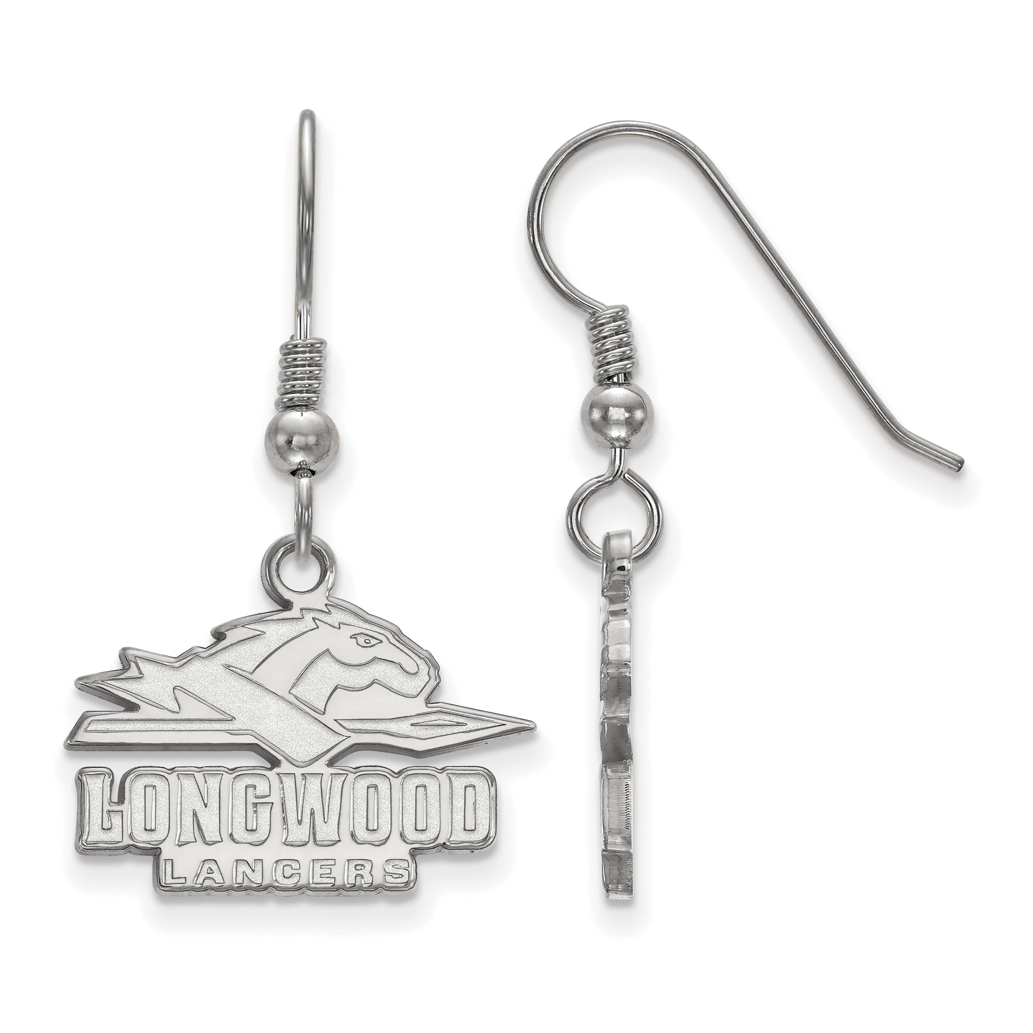 Longwood University Sterling Silver Small Dangle Earrings