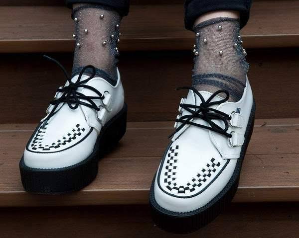 T.U.K. Viva Mondo Creeper Leather White