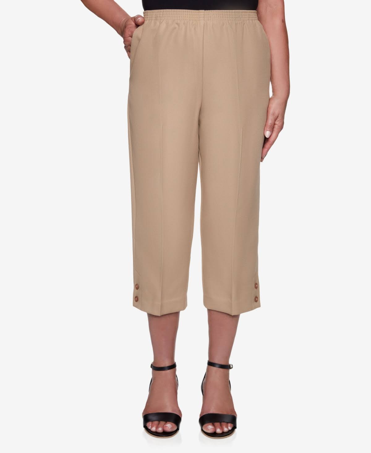 Alfred Dunner Women's Plus Capris, Tan 24W