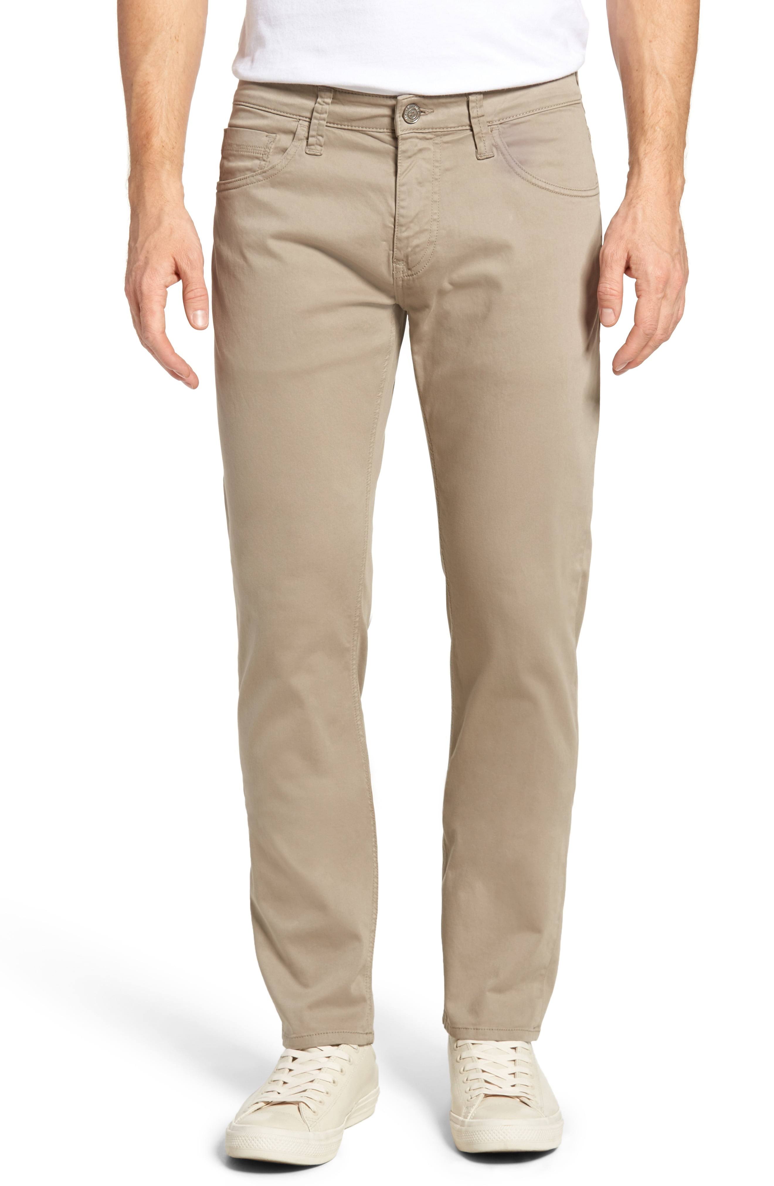 Mavi Men&s Zach Straight Leg in Beige Twill | Men&s Jeans