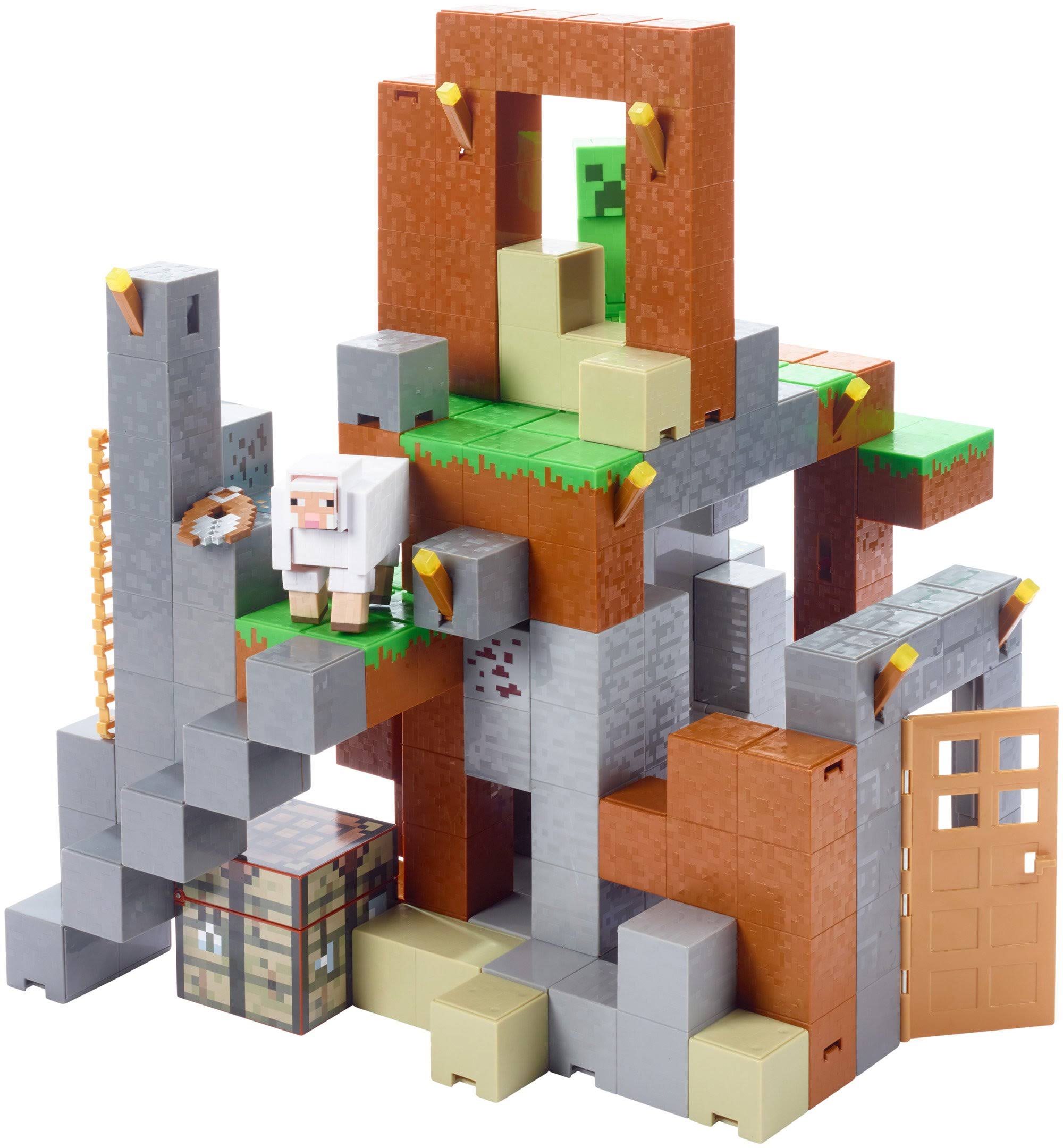 Minecraft Survival Mode Feature Playset u0026 Figures