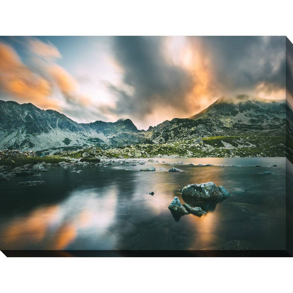 Picture Perfect International Sunset at Bucura Lake Giclee Print Canvas Wall Art, 24 Inches x 36 Inches x 1.5 Inches