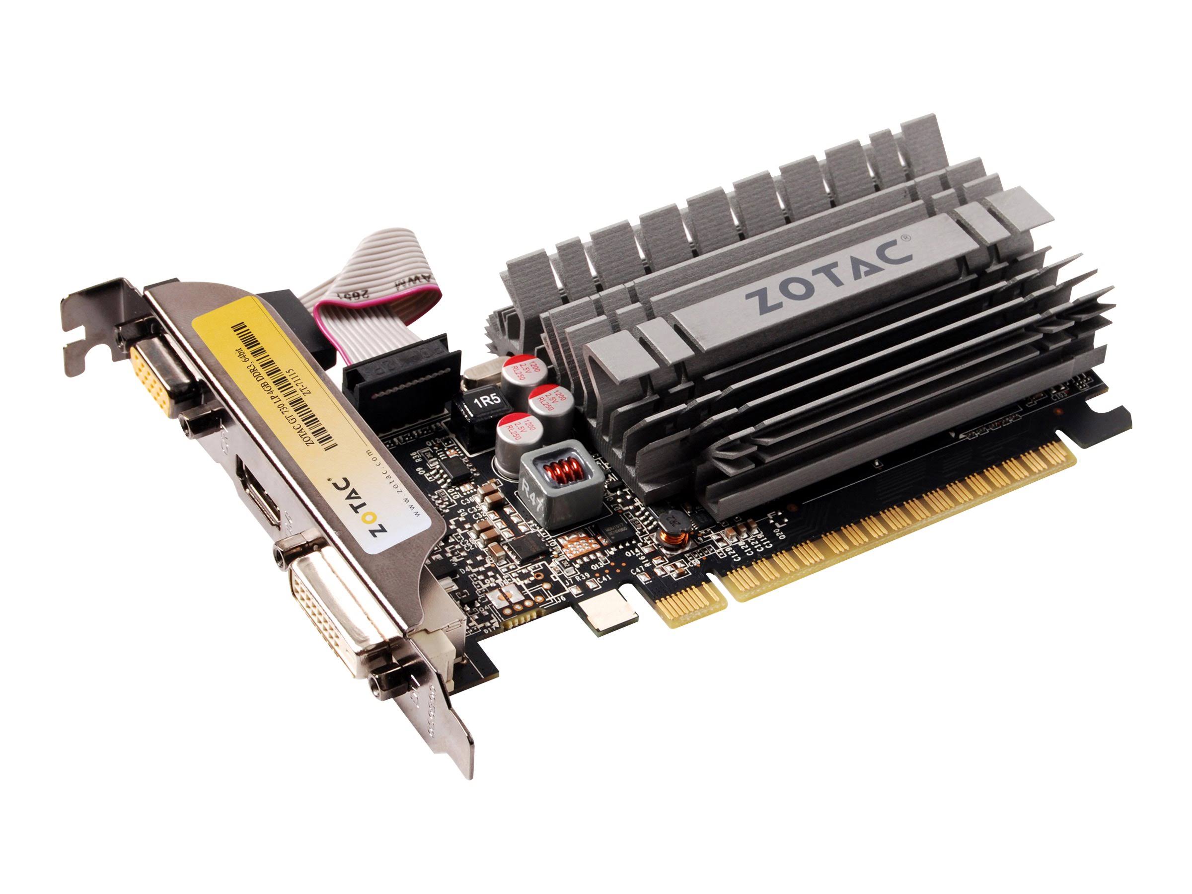 Zotac GeForce GT 730 Low Profile Graphics Card - 4 GB DDR3 - 64-bit - 902 MHz