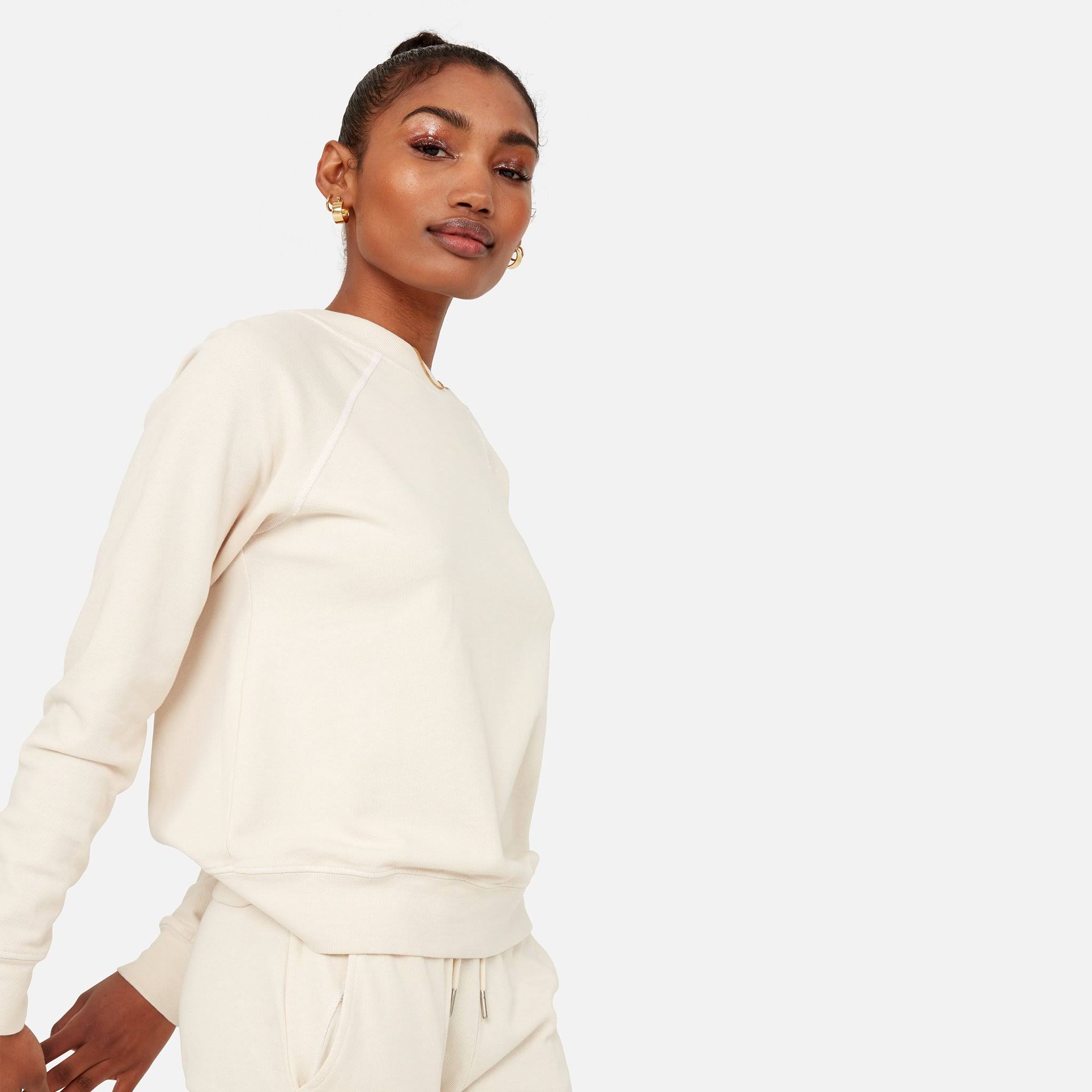 Organic Terry Raglan Sweatshirt Bone / 2x