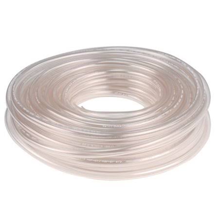 Clear Flexible Soft PVC Tubing for Food, Beverage and Dairy Applications - Inner Diameter 1/2 inch - Outer Diameter 13/16 inch -