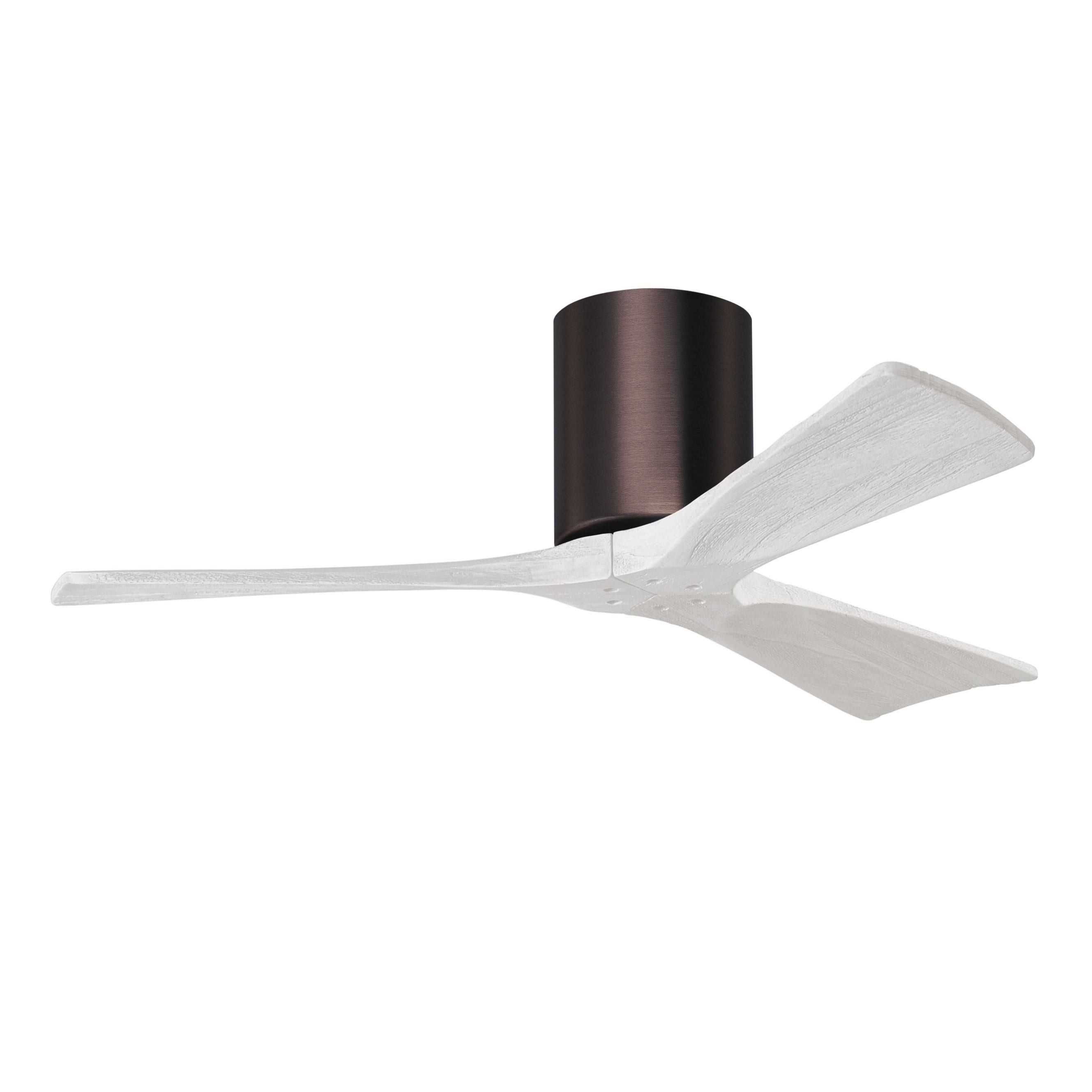 Irene Hugger Ceiling Fan by Matthews Fan Company, Brushed Bronze, IR3H-BB-MWH-42