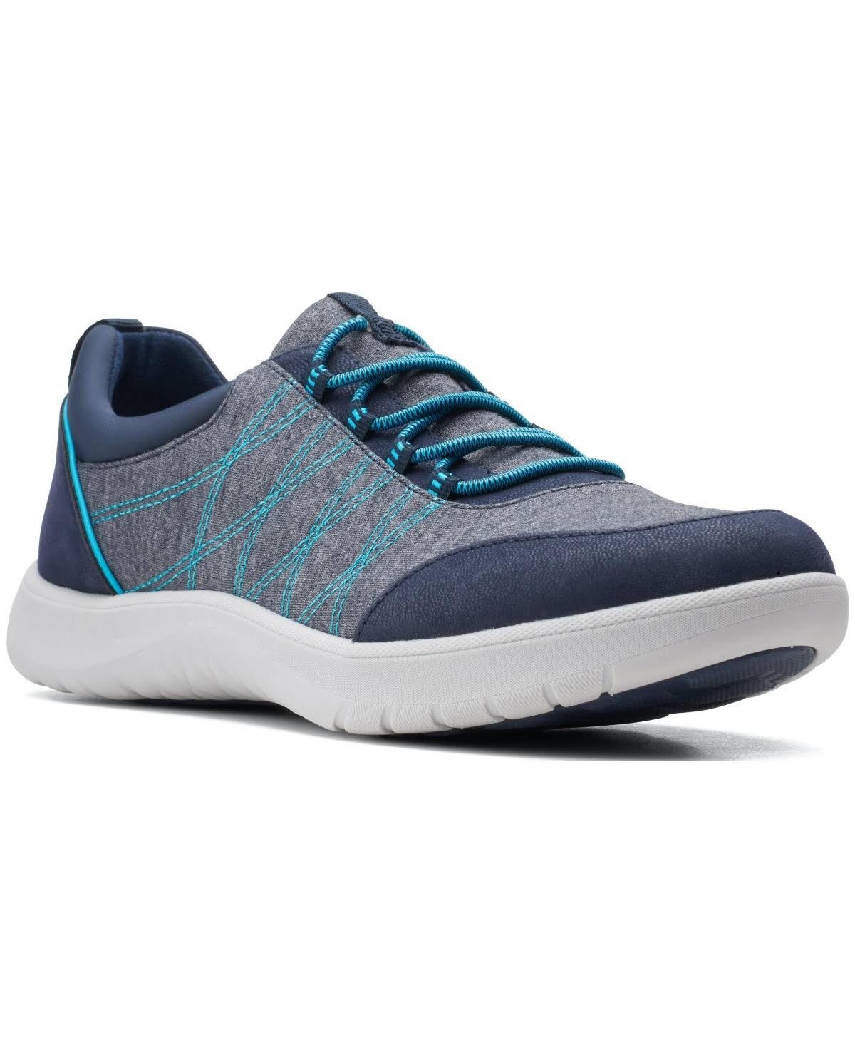 Clarks Adella Holly 7.5 Women's Navy