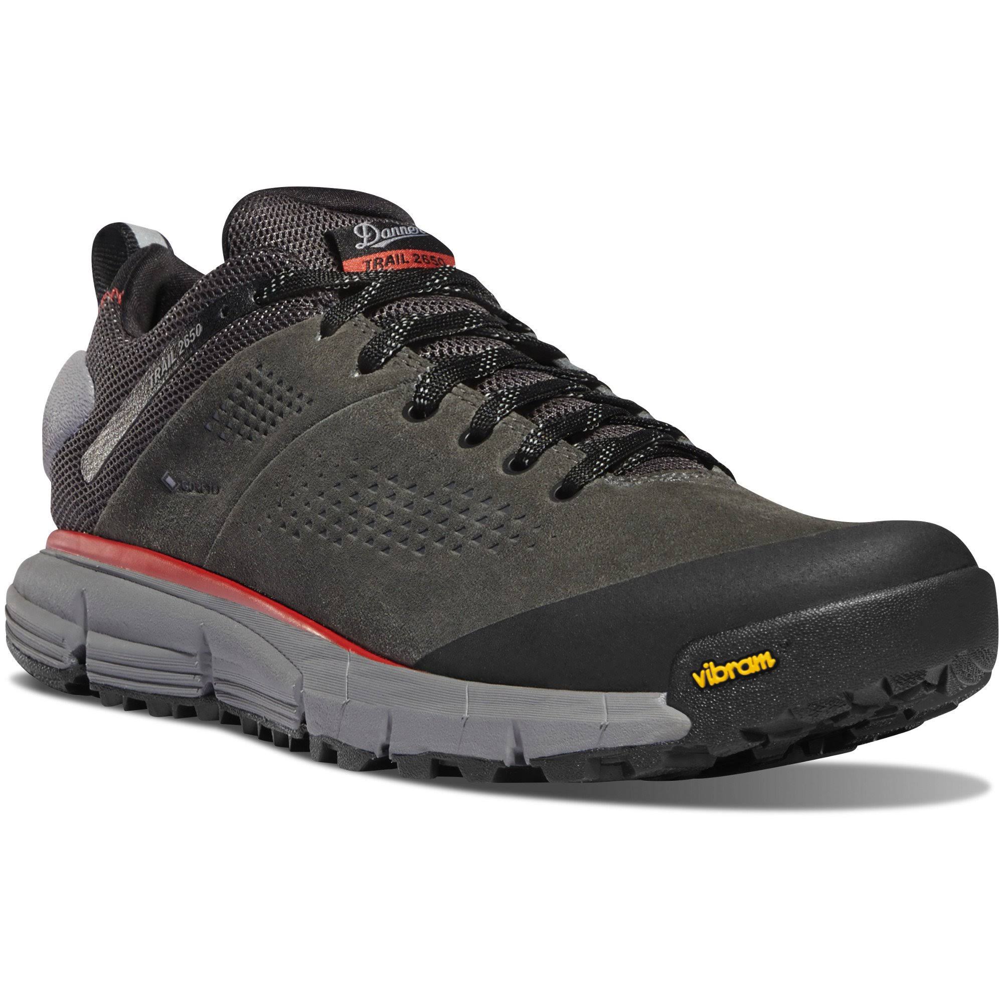 Danner Men's Trail 2650 GTX Hiking Shoes - Dark Gray/Brick Red