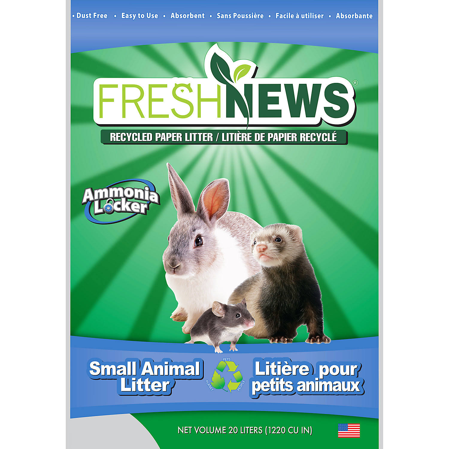 Fresh News Small Animal Litter, 20 Litter Bag
