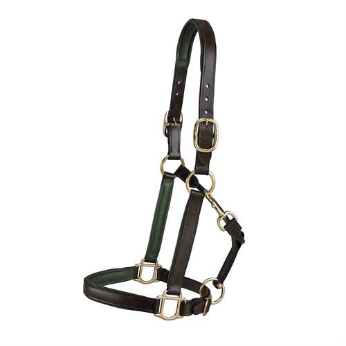 Dover Saddlery Lined Halter, 535008980, Black u0026 White