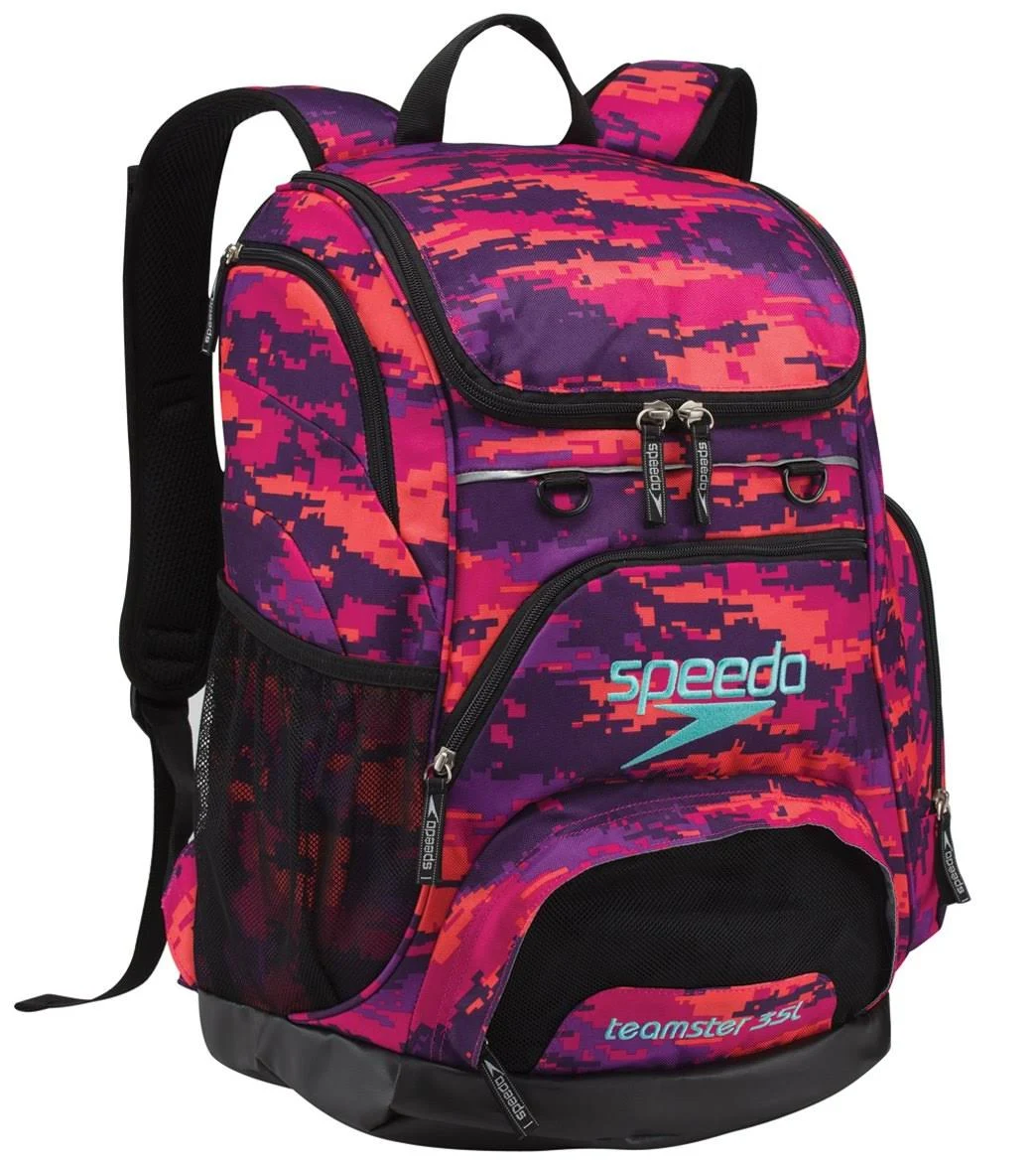 Speedo Large Teamster Backpack, 35-Liter Camo Purple