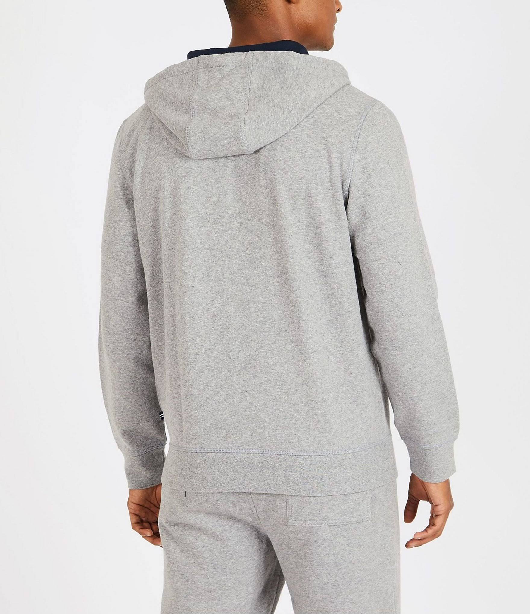 Nautica Men's Anchor Fleece Full-Zip Hoodie - Stone Grey - Size XL