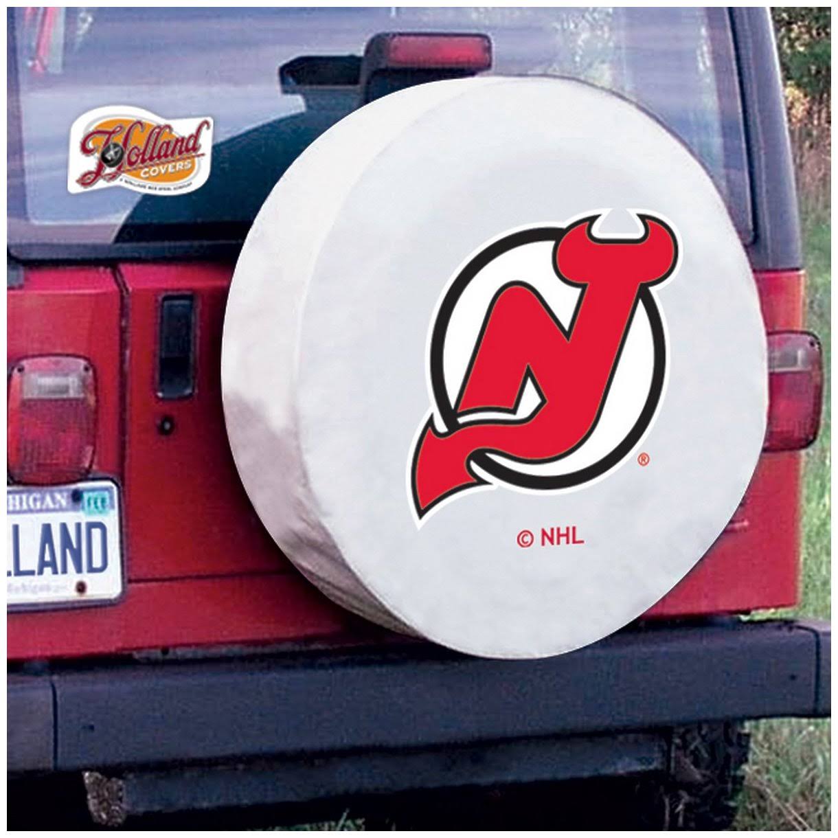New Jersey Devils Tire Cover, White