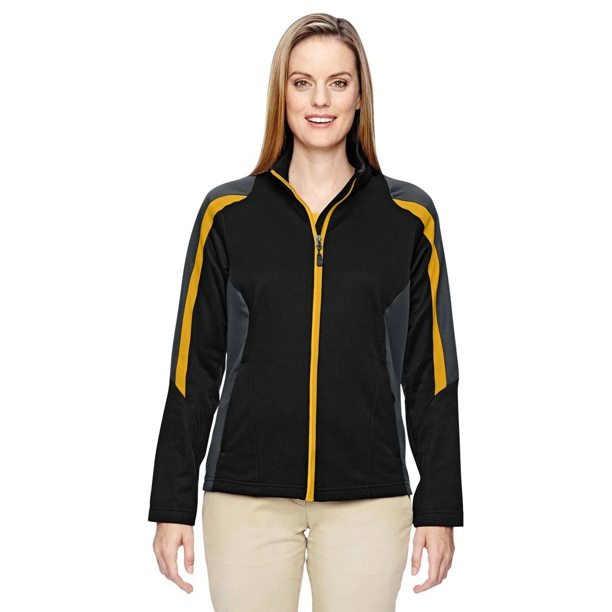 Imprinted Jackets Qty 1 B305NE4T5 Ladies Strike Colorblock Fleece Jacket Sample