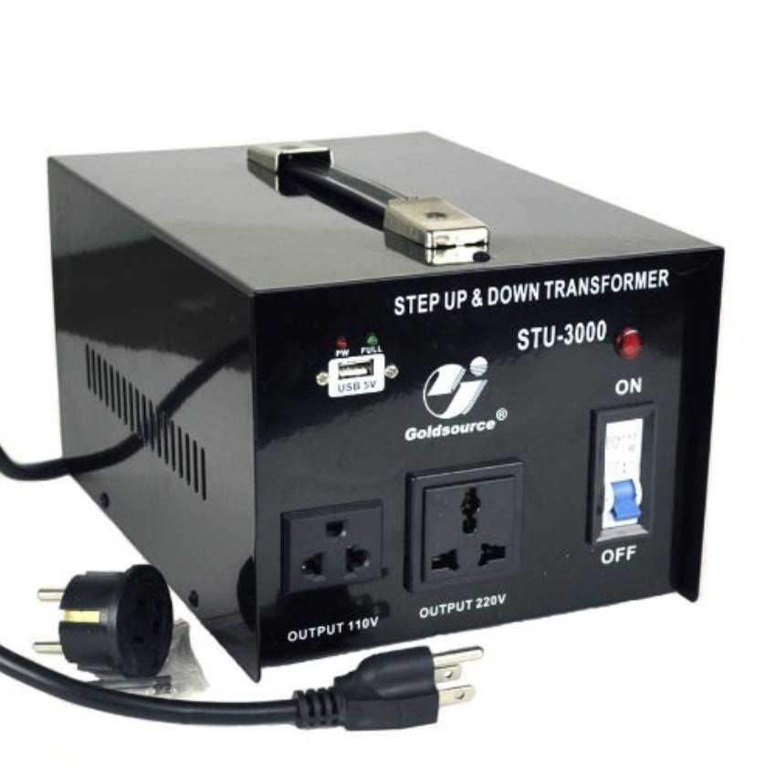 Goldsource STU-3000 AC 110V/220V 3,000W Step-Up and Step-Down AC Voltage Converter