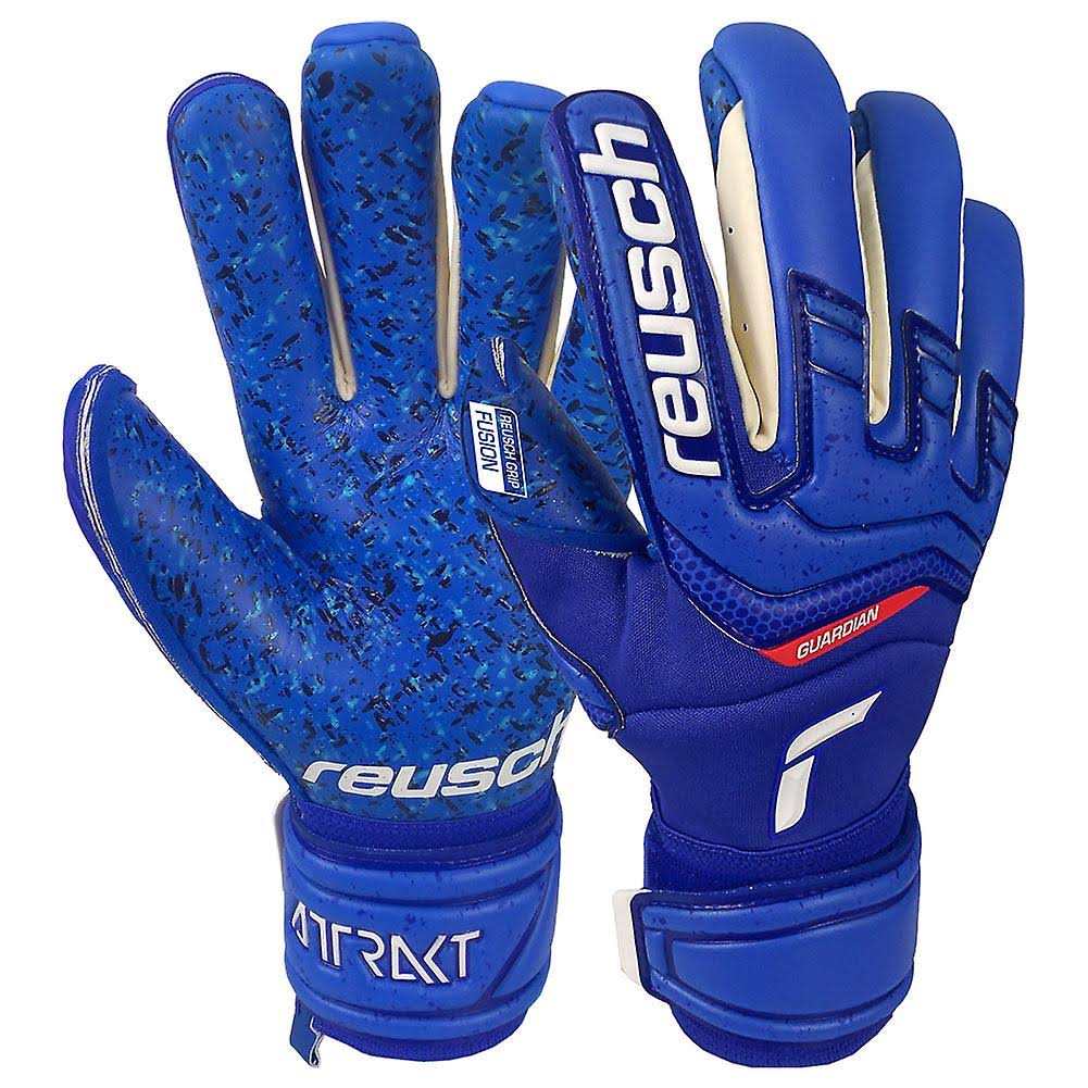 Reusch Attrakt Fusion Guardian Goalkeeper Gloves Size Deep Blue/White 10.5