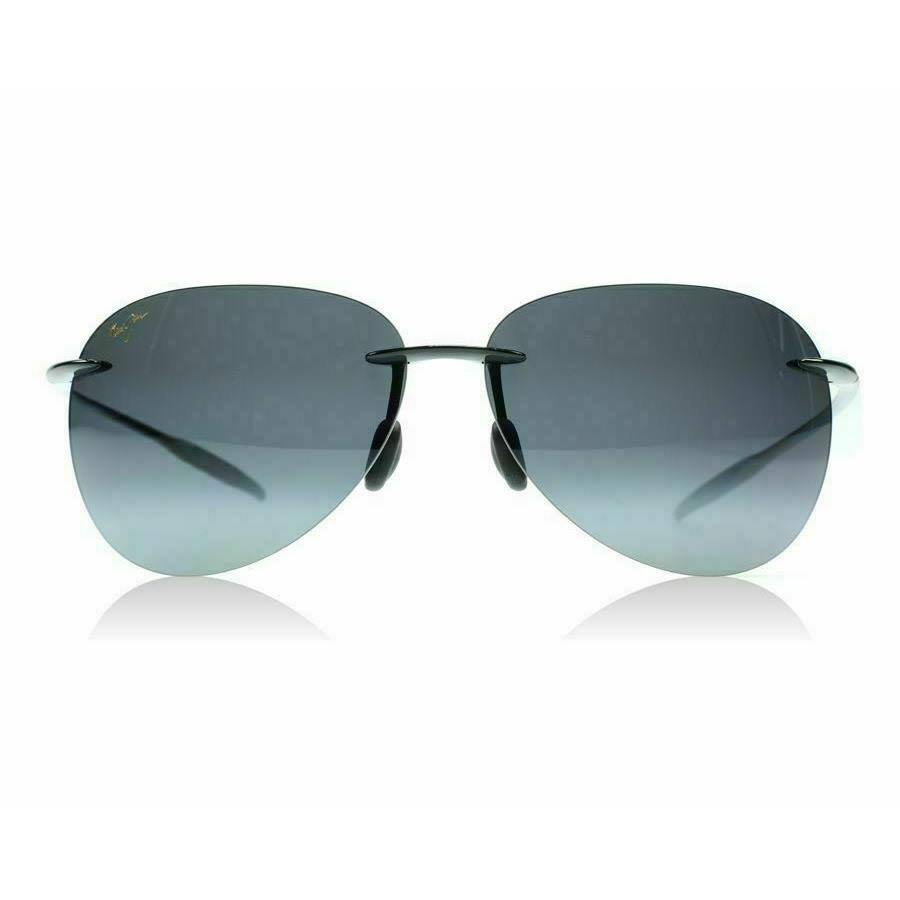 Maui Jim Polarized Sugar Beach Sunglasses, 421 Black SHINY/GREY
