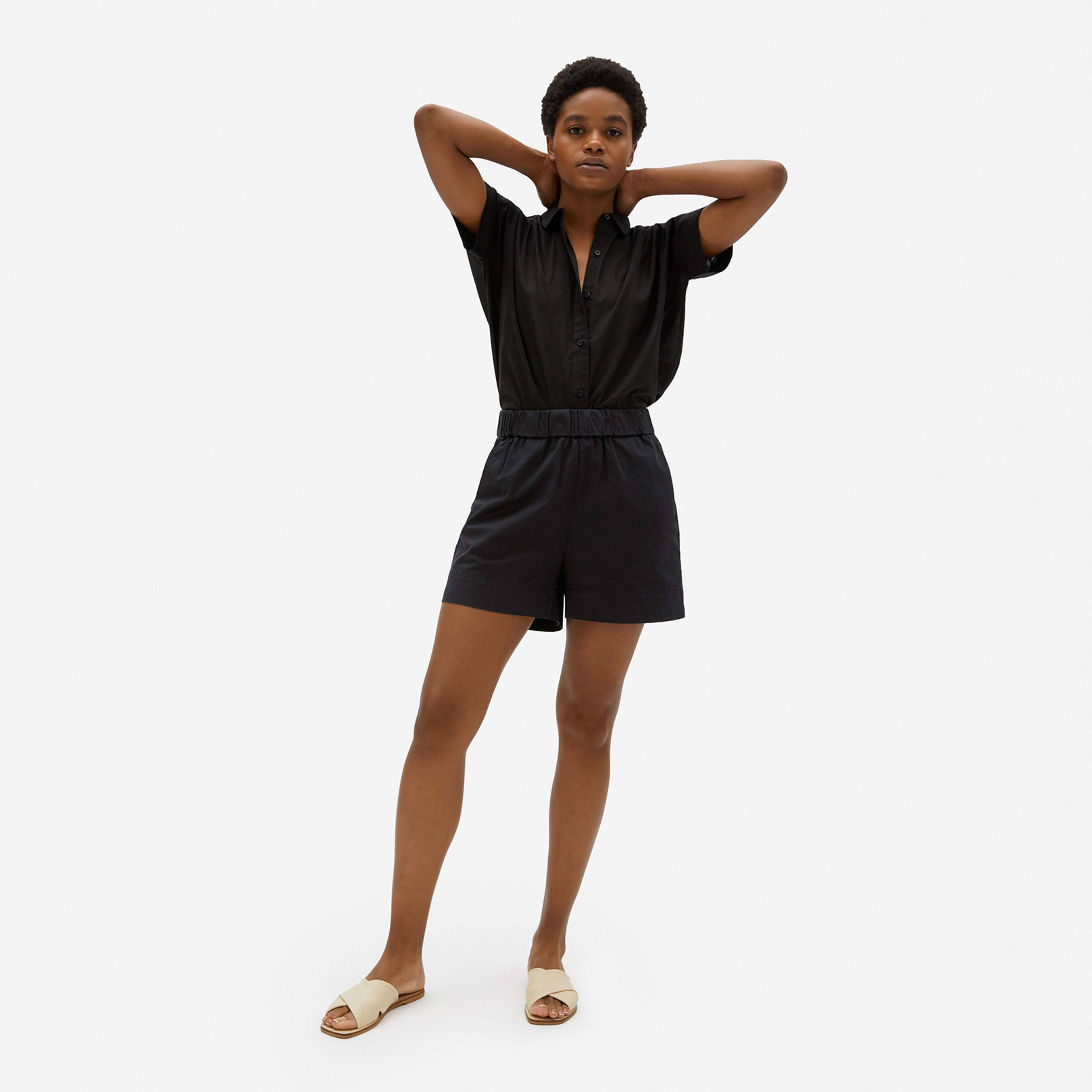 Women's Easy Short by Everlane in Washed Black, Size 0