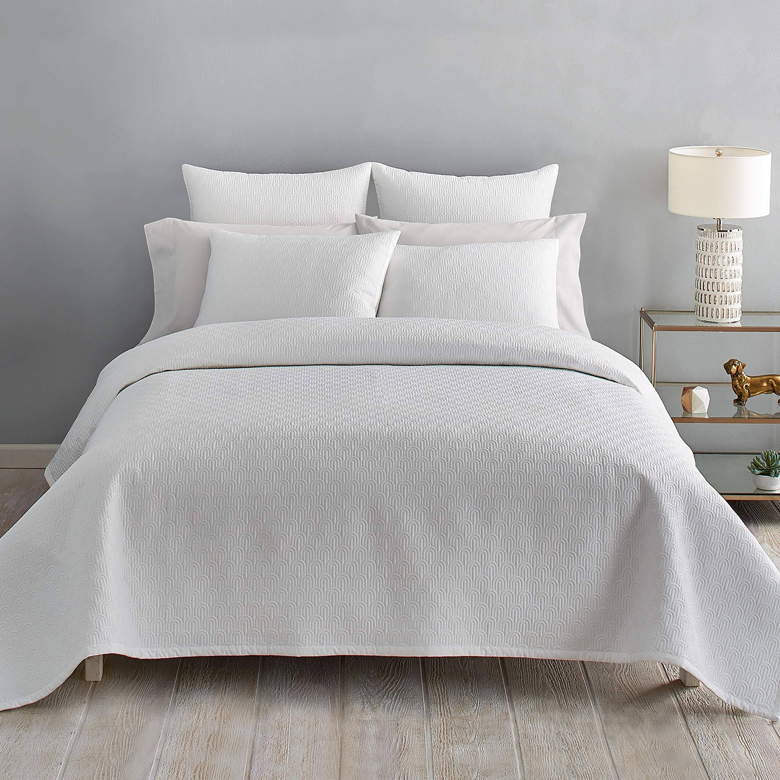 Ted Baker London Quilted Scallop Coverlet, King, White
