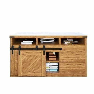 Mini Classic Single Bypass Barn Door Hardware Kit Homacer Track Length: 36x22