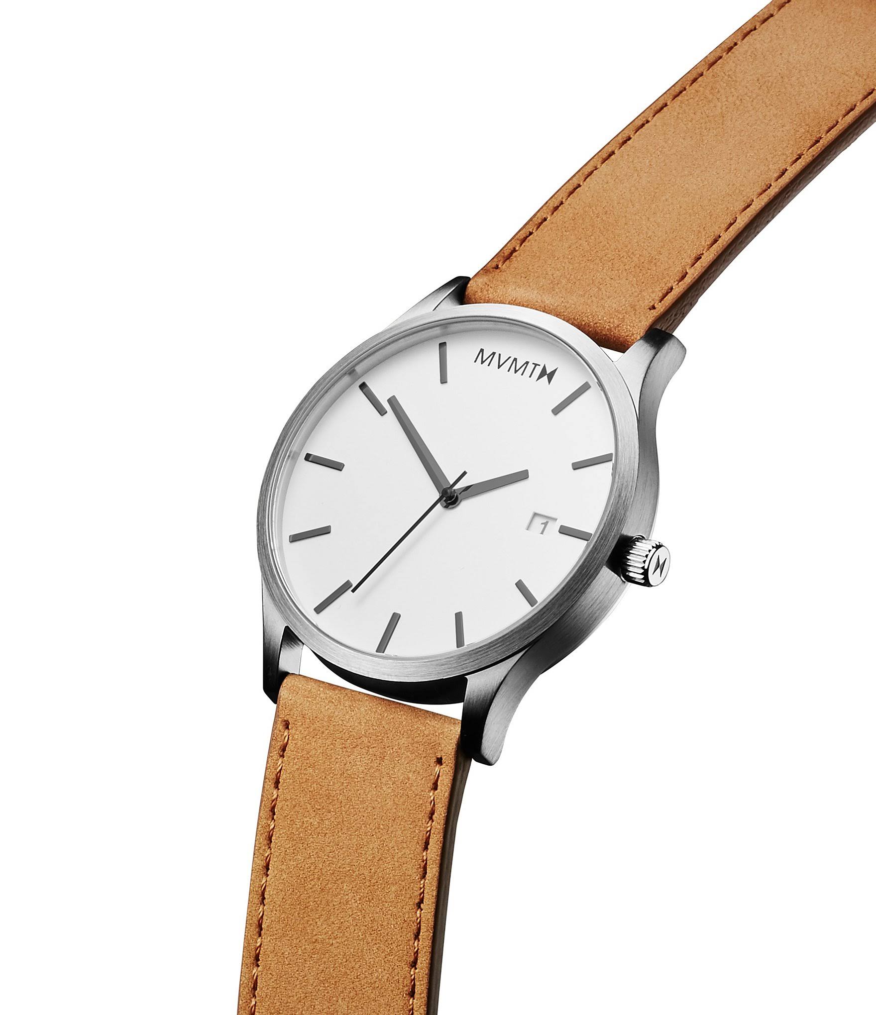 Men's Mvmt Classic Leather Strap Watch, 45mm