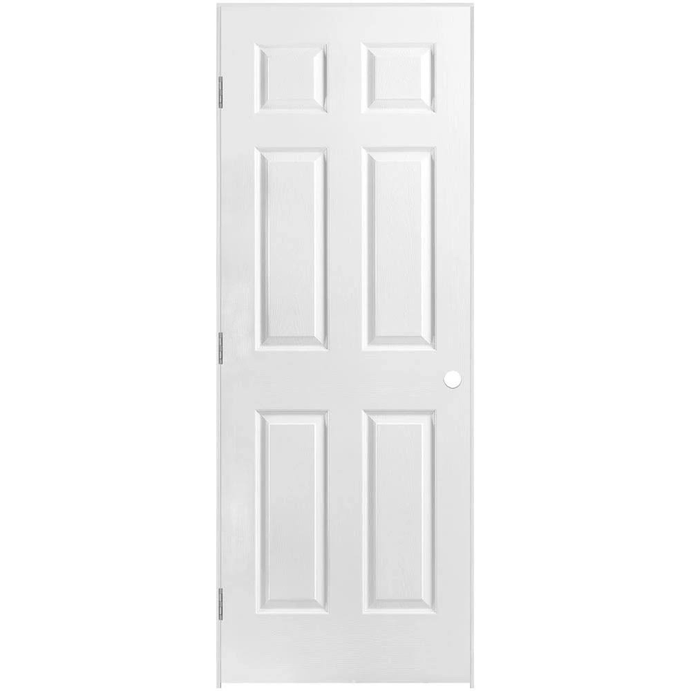 32 in. x 80 in. RH 6-Panel Prehung (SOLIDDOOR)