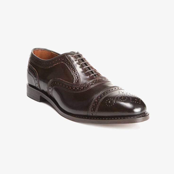 Allen Edmonds Strand Shell Cordovan Cap-Toe Oxford - Brown