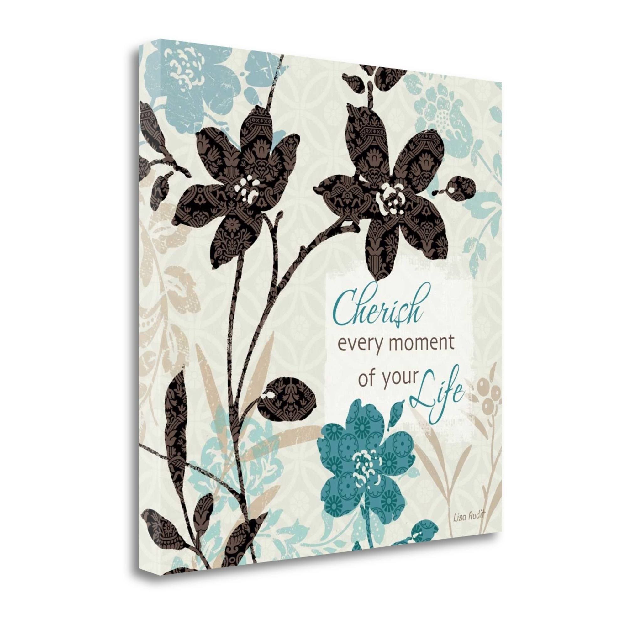 20x22 x 20x22 Botanical Touch Quote I Giclee Print on Gallery Wrap Canvas