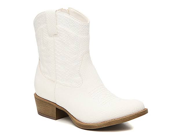 Coconuts Pistol Cowboy Boot - Women&s - White Snake Print