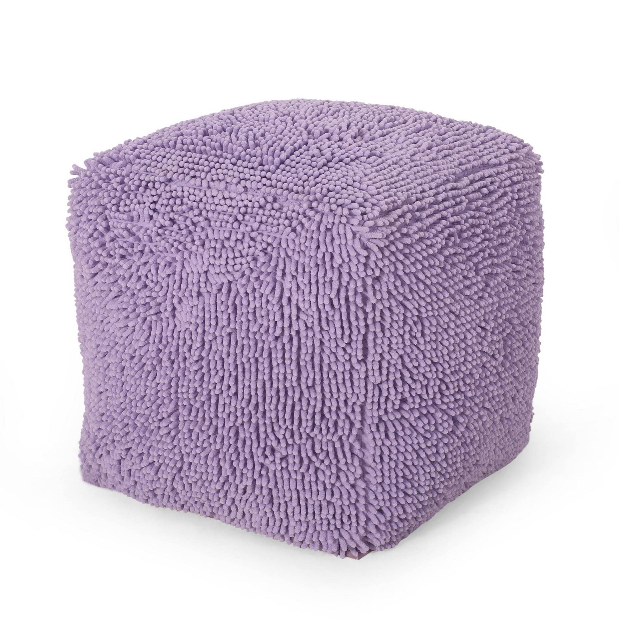 Christopher Knight Home Moloney Pouf, Lavender