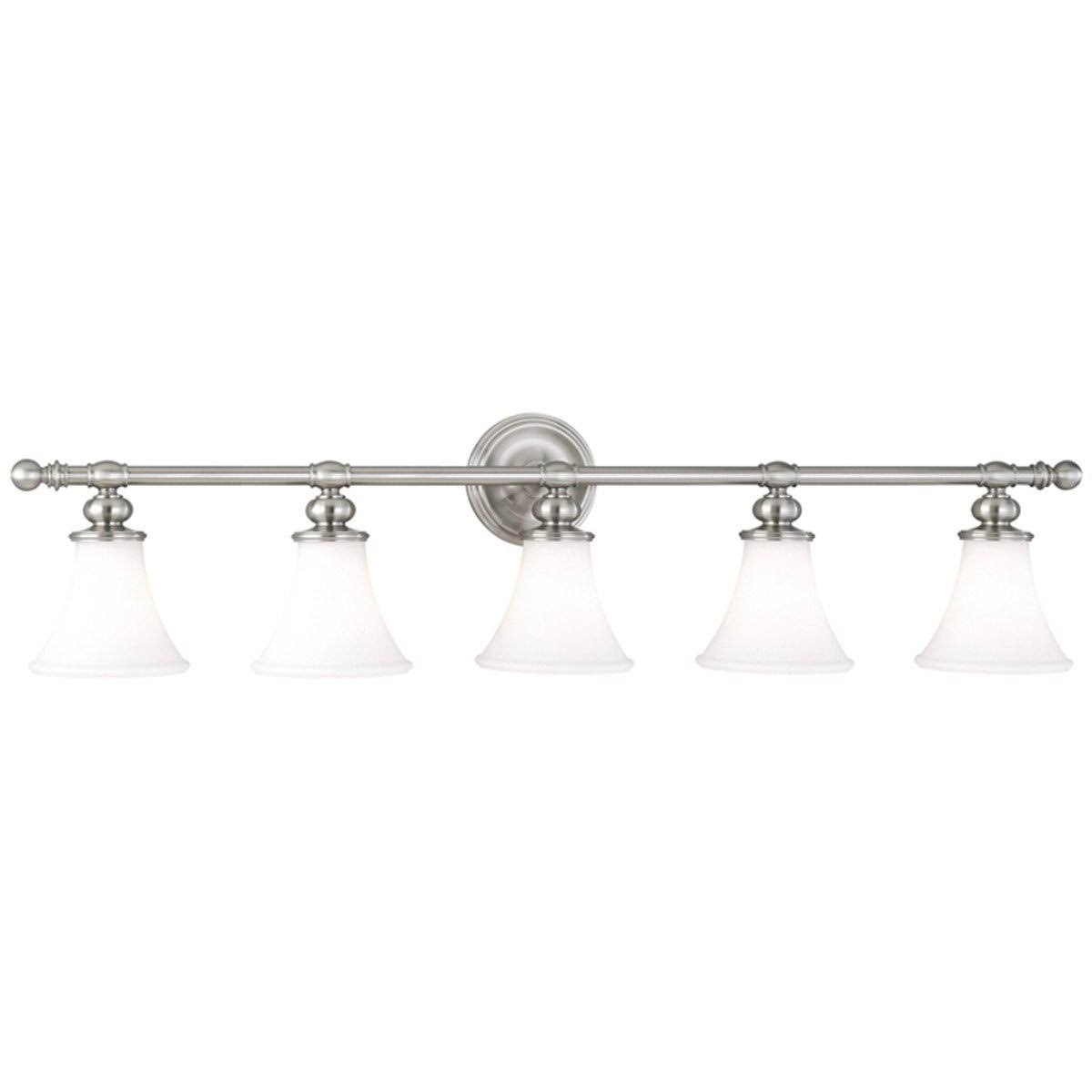 Hudson Valley 4505-PN Weston 5 Light Bath BRACKET, Polished Nickel