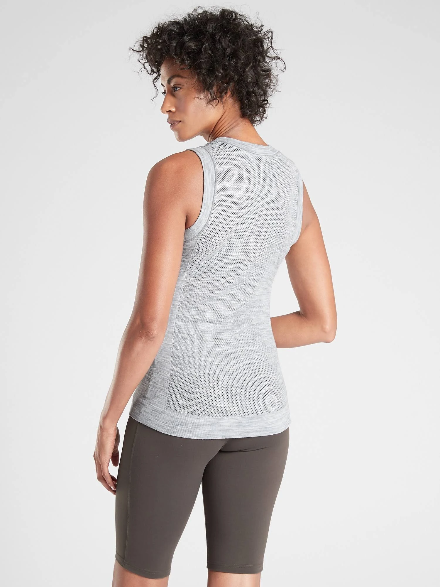 Athleta Women's Foresthill Ascent Heather Tank Grey Heather Size L