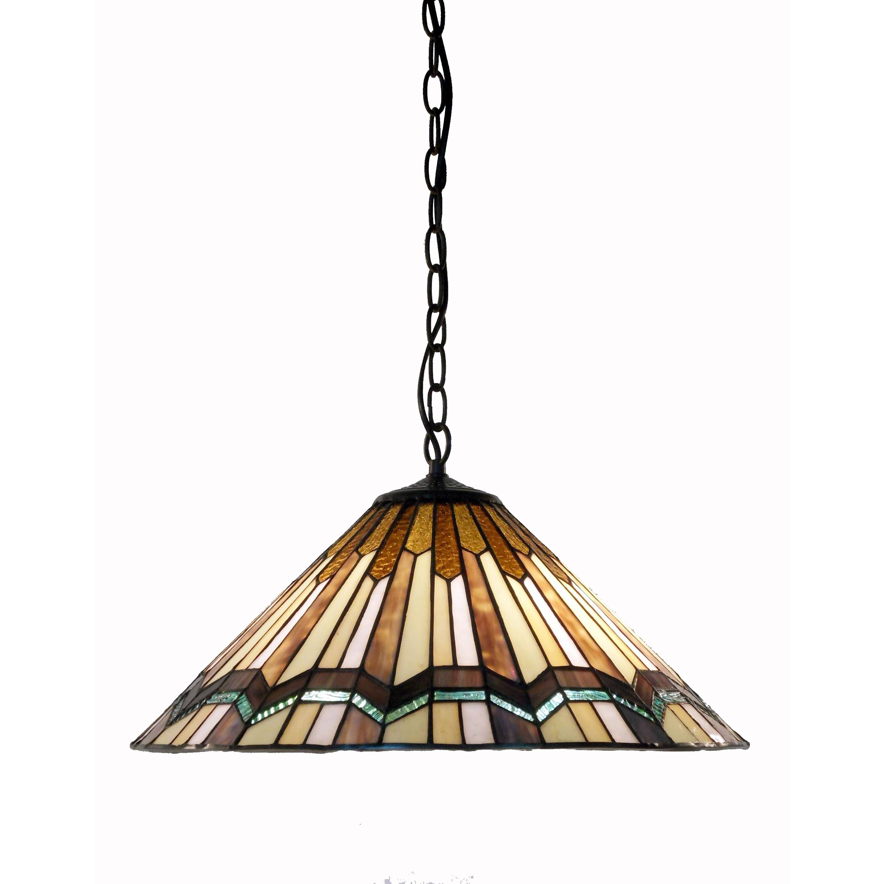 Tiffany Style Arrow Head Hanging Lamp