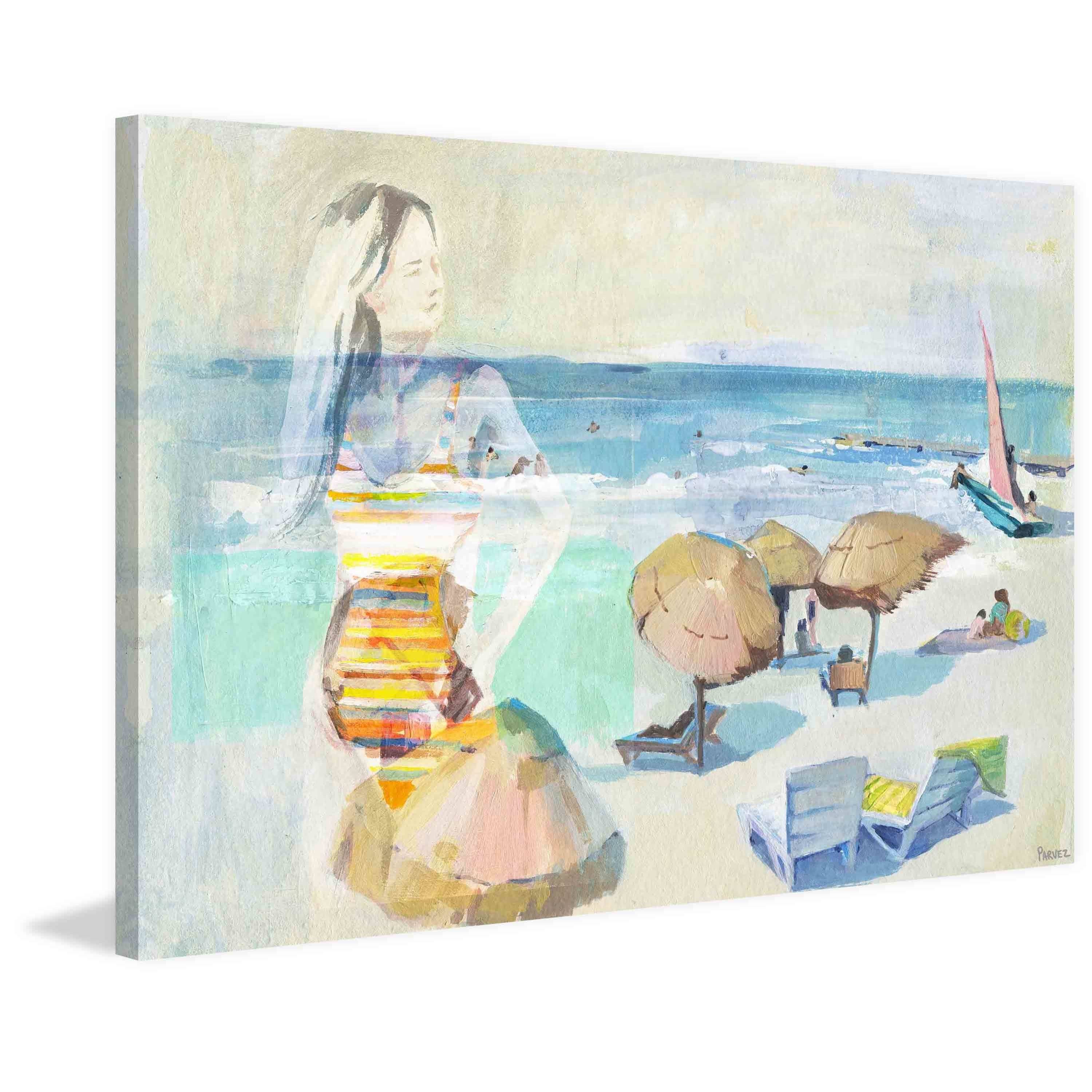 Handmade Summer Days Remembered Print on Wrapped Canvas - 36 x 24
