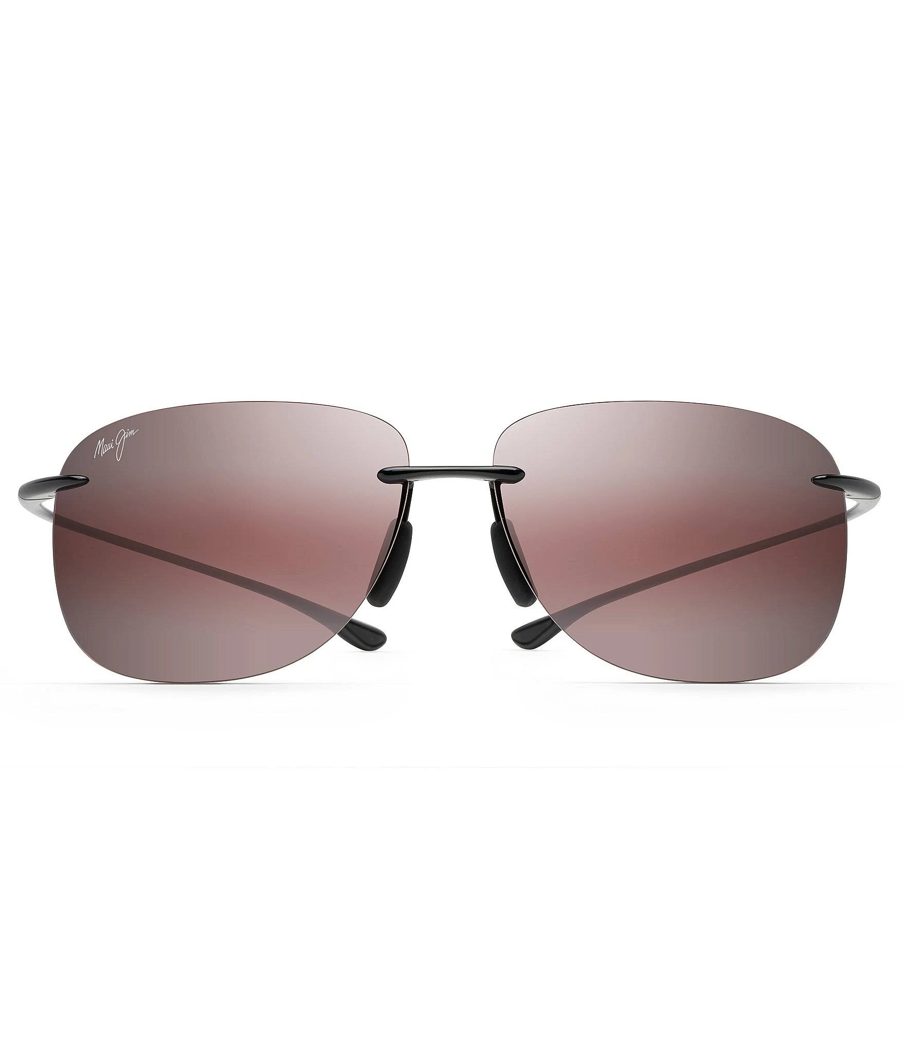 Maui Jim Hikina Sunglasses Gloss Black / Maui Rose