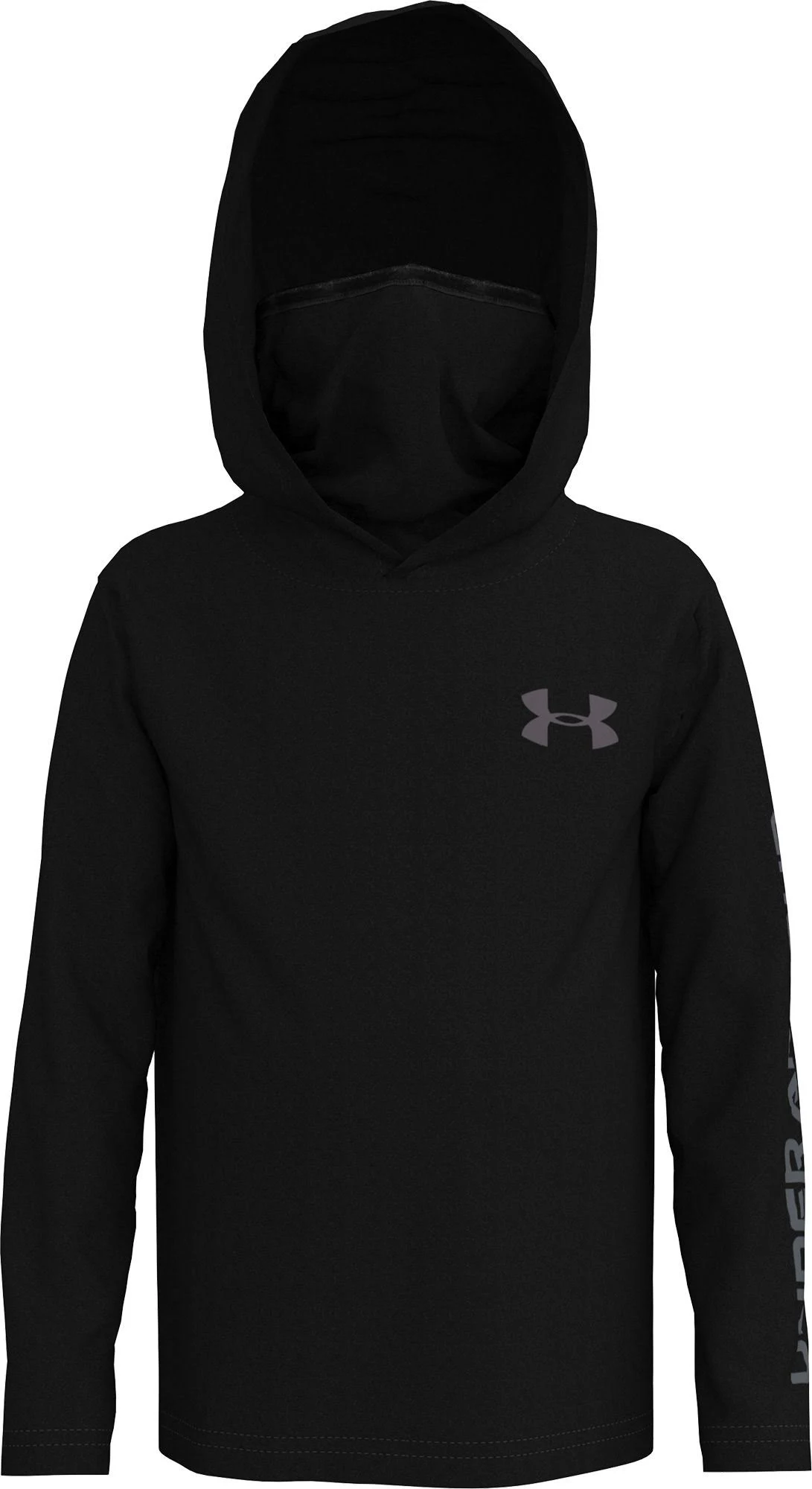 Under Armour Boys& Extended Mockneck Hoodie, XS, Black