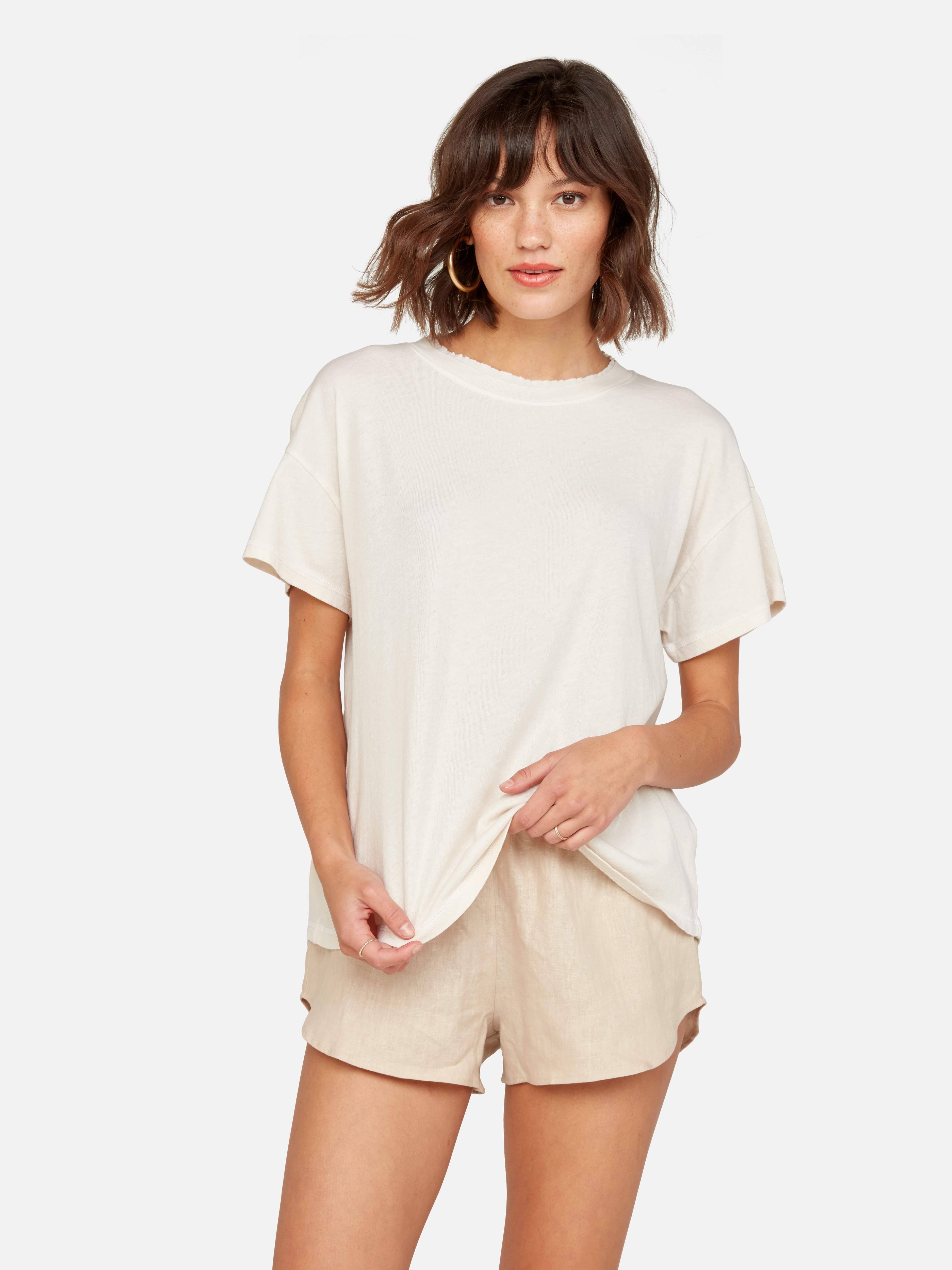 Organic Cotton Vintage Tee Bone / Xs