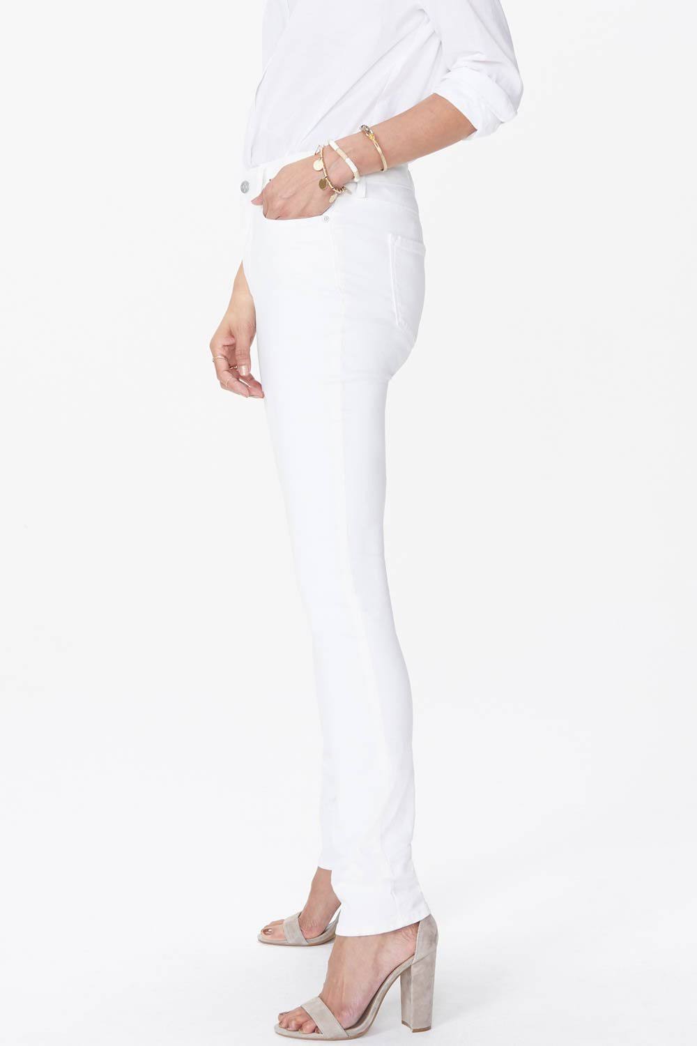 Nydj Marilyn Straight Jeans in Petite - Optic White - White - 00p