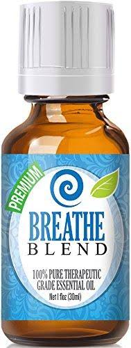 Breathe Essential Oil Blend (100% Pure u0026 Natural) Therapeutic Grade - 120ml