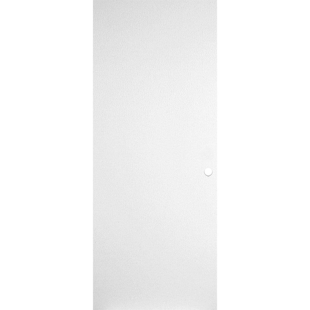 Masonite 32 in. x 80 in. Primed Smooth Flush Hardboard Hollow Core Composite Interior Door Slab with Bore, Primed White