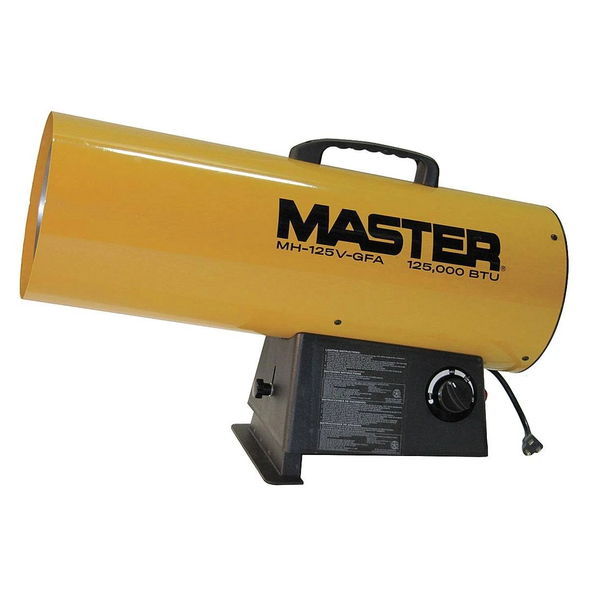 Master Forced Air Heater,LP,125,000 BtuH MH-125V-GFA